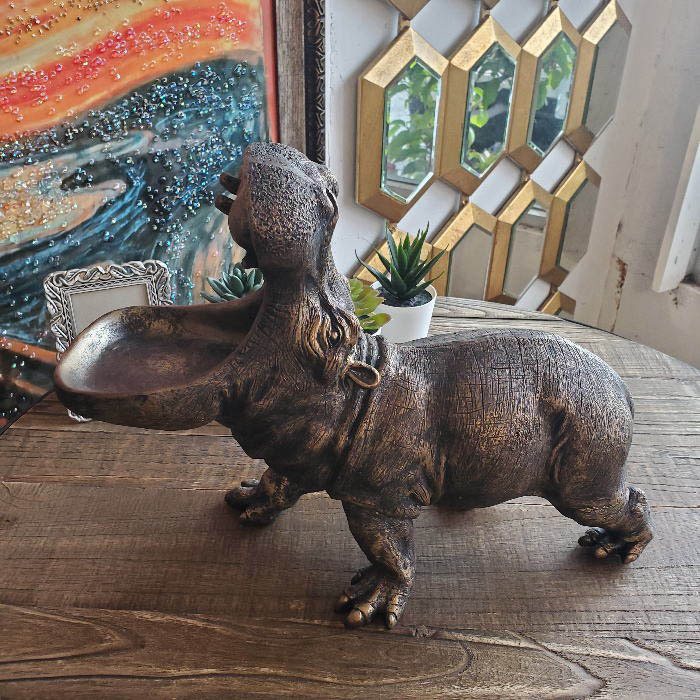 楽天市場】水の中のカバ（小） 置物 フィギュア オブジェ 村中保彦