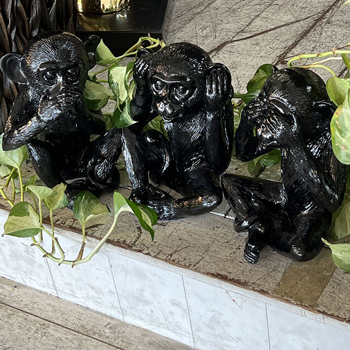 楽天市場】【難が去る置物】 かわいい猿が入荷 白御影石 幅丸18cm×高さ