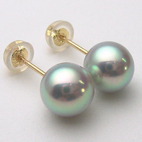 楽天市場】Pt900/K18/K14WGアコヤ真珠ピアス【5.5mm-6mm】ewu-7084【花 