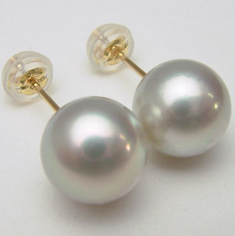 楽天市場】Pt900/K18/K14WGアコヤ真珠ピアス【5.5mm-6mm】ewu-7084【花