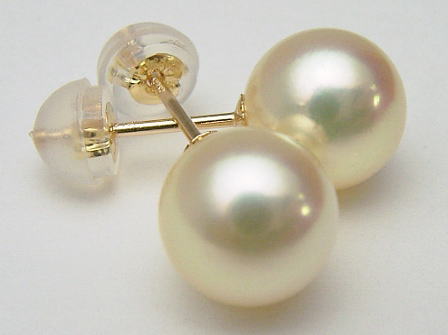 Miki Pearl Pt900 K18 K14wg Akoya Earring Charm 7 5 Mm Akoya Pearls Earrings 8 Natural Gold Come In Is Stock Now