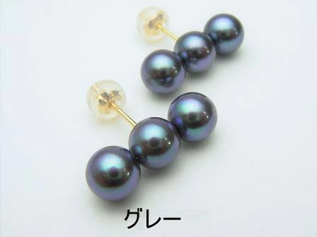Pt900/K18/K14WGアコヤ真珠ピアス【5.5mm-6mm】ewu-7084【花珠級】【激安】【送料無料】(真珠ピアス ラインピアス 3個 3連 ピアス あこや真珠 和珠 あこや本真珠 トリプル パールピアス アコヤ本真珠 本真珠 18金 パール 直結 ホワイトゴールド ドラマ デザインピアス)
