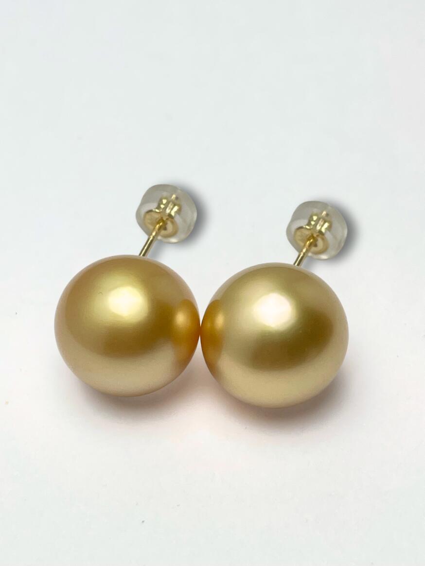 楽天市場】南洋白蝶真珠ルース(ナチュラルゴールド)【11mm-12mm