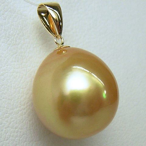 楽天市場】南洋白蝶真珠ルース(ナチュラルゴールド)【11mm-12mm