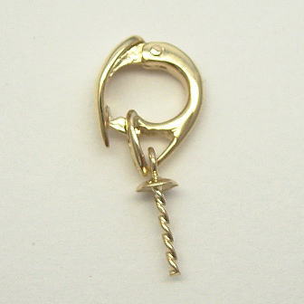 楽天市場】ダイヤモンド K18WG バチカン金具 ペンダントトップ枠