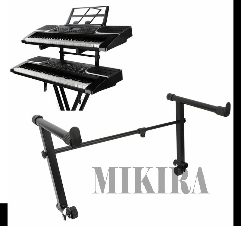 ashton２段　キーボードスタンド 　拡張スタンド高さ、幅調整可能 黒 ashton2段 キーボードスタンド 拡張スタンド高さ、幅調整可能 黒