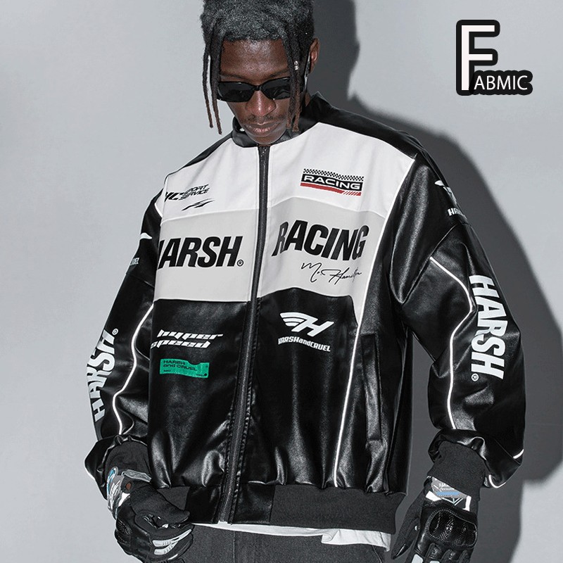 【2022 秋冬NEW!!】HARSH AND CRUEL ハーシュアンドクルーエル スタジャン レーシング ジャケット JACKET バイク  バイカー | F.M.C.