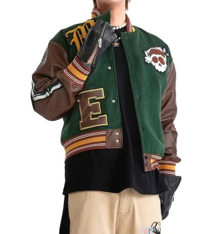MAISON EMERALD maisonemerald メゾンエメラルド ジャケット スタジャン The Wild West Green Skull Baseball Jacket ストリートファッション ストリート|ヴェルチェスティー 店