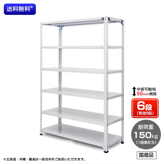 【貨物輸送無料】 御役目用スチール写真仕合わせ 耐荷重：1段150kg 【高さ1800 x 横幅875 x 奥ふかさ300 x 棚板6枚(効果のある段数5段)】