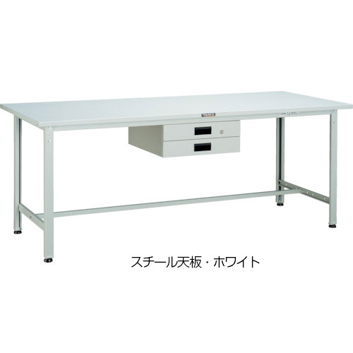 【楽天市場】【トラスコ】AE型300kgタイプ 軽量作業台（薄型2段引出付） 900X600XH740：棚・ラックの専門店 ミクニヤ