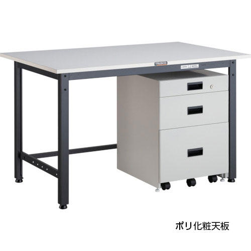 【トラスコ】LEW型400kg印字機 軽さ御役目台（３段収納家具付）１８００Ｘ９００ＸＨ７４０