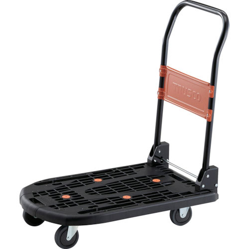 TRUSCO オールSUS製運搬車 折りたたみ式 915×615mm 省音ウレタン車 SUS-301NU 1台 完成品 TRUSCO オールSUS製運搬車 折りたたみ式 915×615mm 省音ウレタン車 SUS-