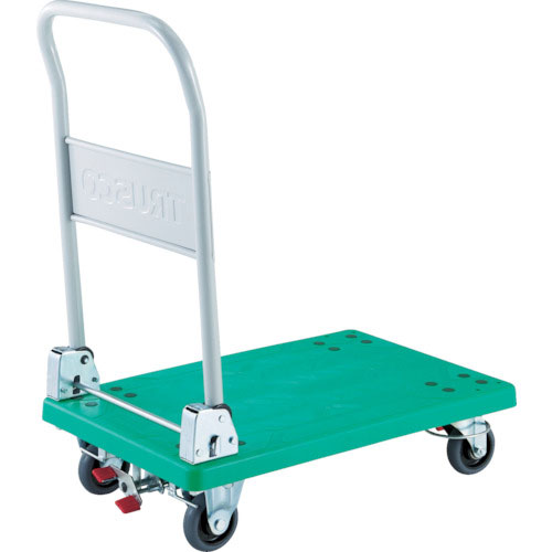 【トラスコ】脂手押し車 グランカート 据えつける ４輪輪っかストッパー付 その他-オフィス家具-オフィス収納