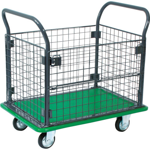 【トラスコ】プレス製台車　ハイグレード運搬車　金網付　７４０Ｘ４６０ 20,445円