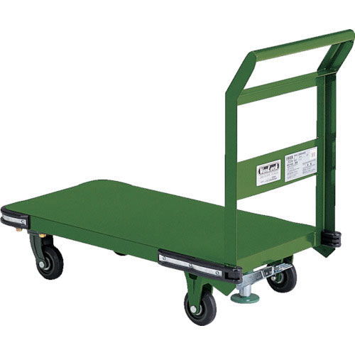 【トラスコ】鋼鉄製運搬車　９００Ｘ６００　Φ１５０鋳物車輪　ストッパー付