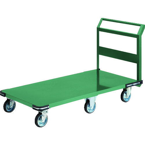 【トラスコ】鋼鉄製運搬車　１４００Ｘ７５０　プレス６輪車｜棚・ラックの専門店　ミクニヤ