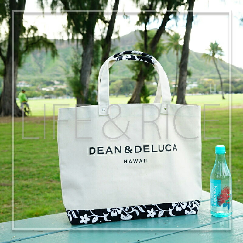 【ハワイ限定品】DEAN & DELUCA トートバック　下部パイナップル柄 PINEAPPLE TOTE BAG - DEAN & DELUCA HAWAII