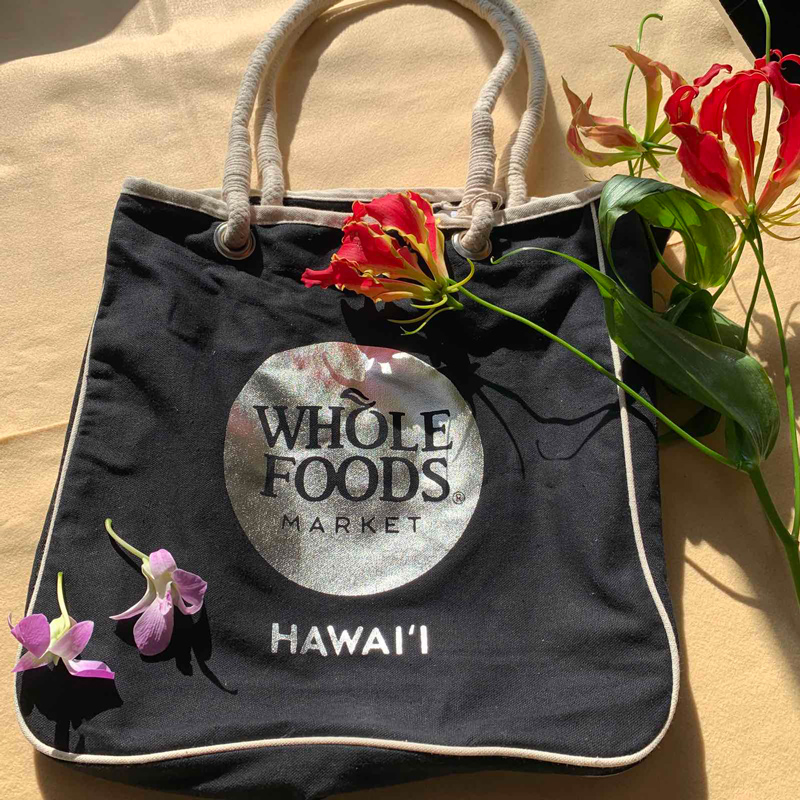 [新品タグ付き]Whole Foods Market エコバッグ ピンク花柄　大 Amazon | [WHOLE FOODS] エコバッグ トートバッグ ピンク ホール