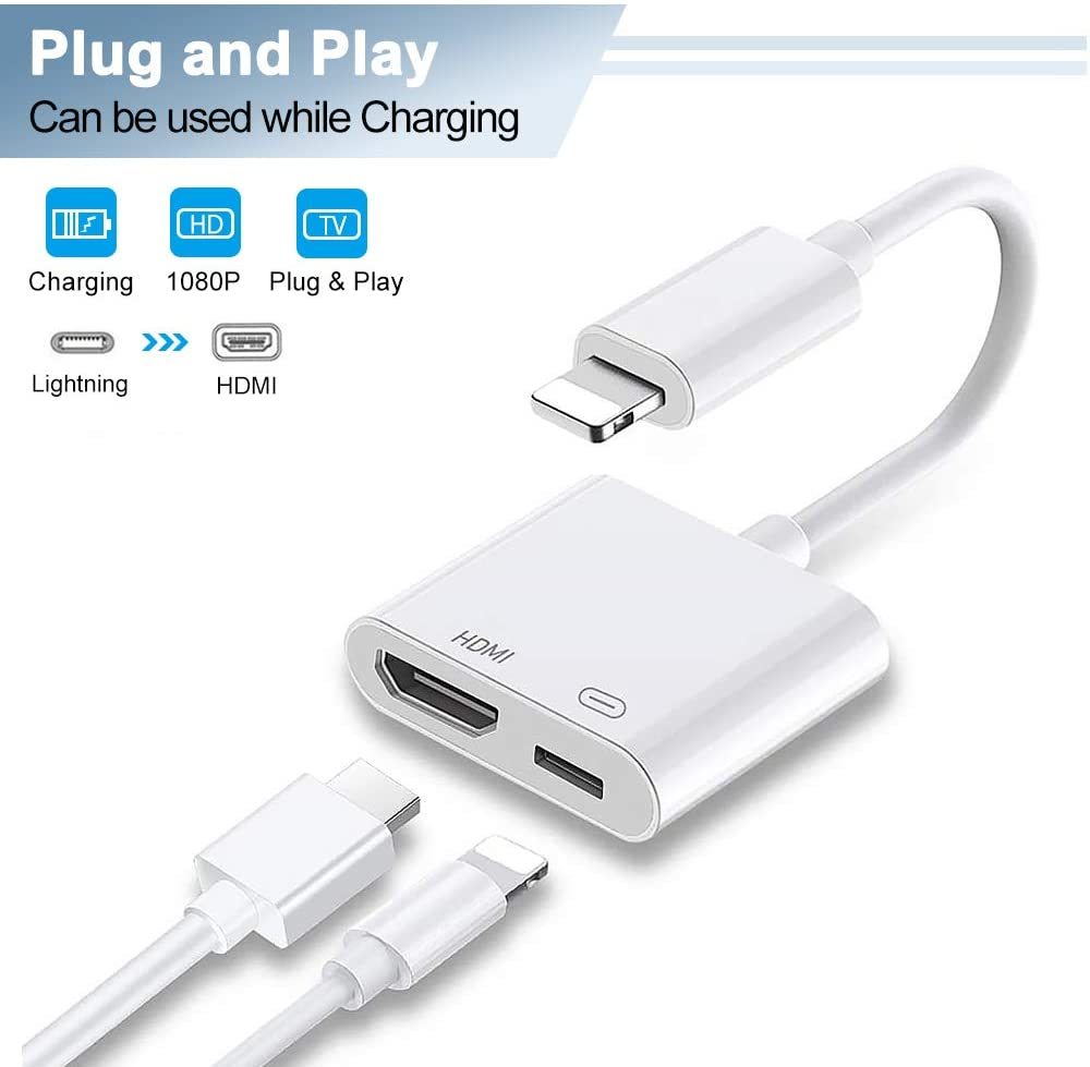 楽天市場】iphone HDMI 変換 アダプター Lightning HDMI 接続 ケーブル hdmi av アダプタ av/TV視聴  iphone テレビ 接続 設定不要 高画質 大画面 音声同期出力 iOS 12 13 対応 : lulalula