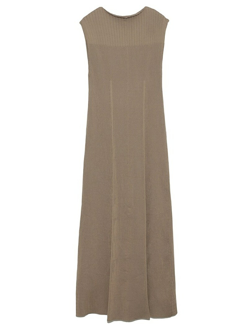 レディースファッション ワンピース 即納 大特価 Fashion ネイビー 先行予約 送料無料 Rakuten ブラウン ロング ワンピース マキシワンピース ワンピース ミラオーウェン Owen Mila ノースリーブリブデザインニットワンピース