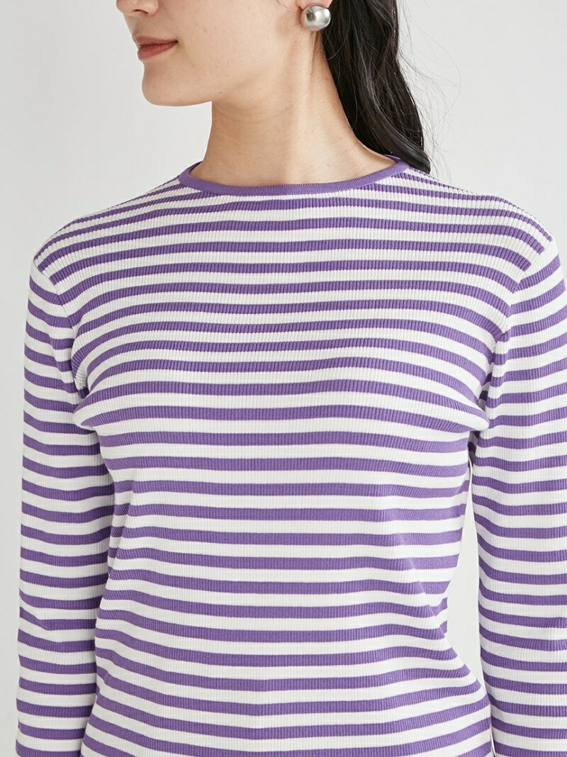 ボーダーリブニットトップス Mila ミラオーウェン ニット Owen ニットその他