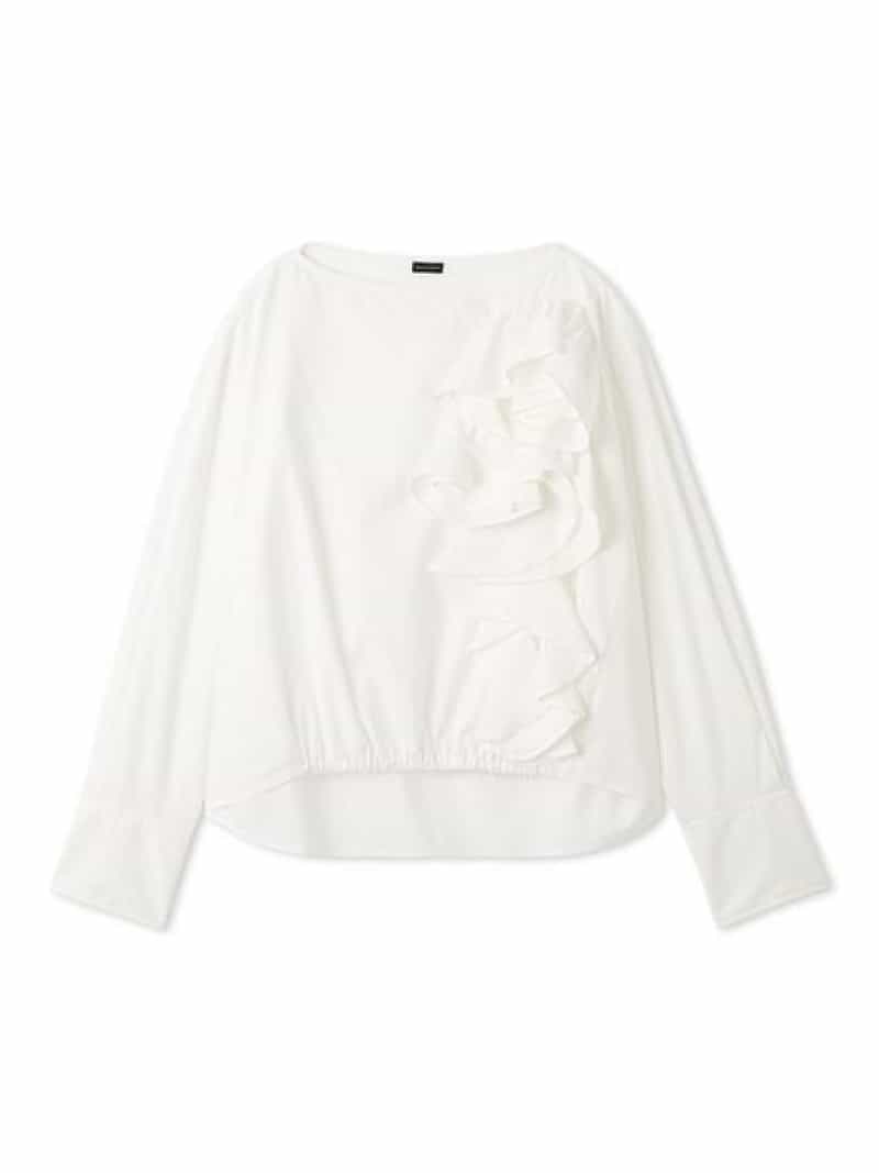 【SALE／20%OFF】フラワーモチーフブラウス Mila Owen ミラオーウェン トップス シャツ・ブラウス イエロー ホワイト【RBA_E】【送料無料】[ Fashion]