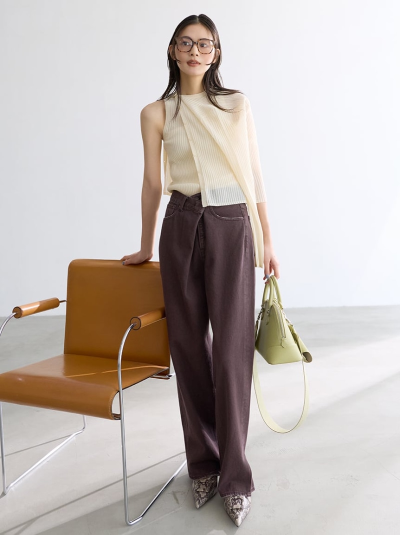 スリットストレートデニム Mila Owen ミラオーウェン パンツ その他のパンツ【送料無料】[ Fashion]｜Mila Owen／ミラオーウェン 7,629円