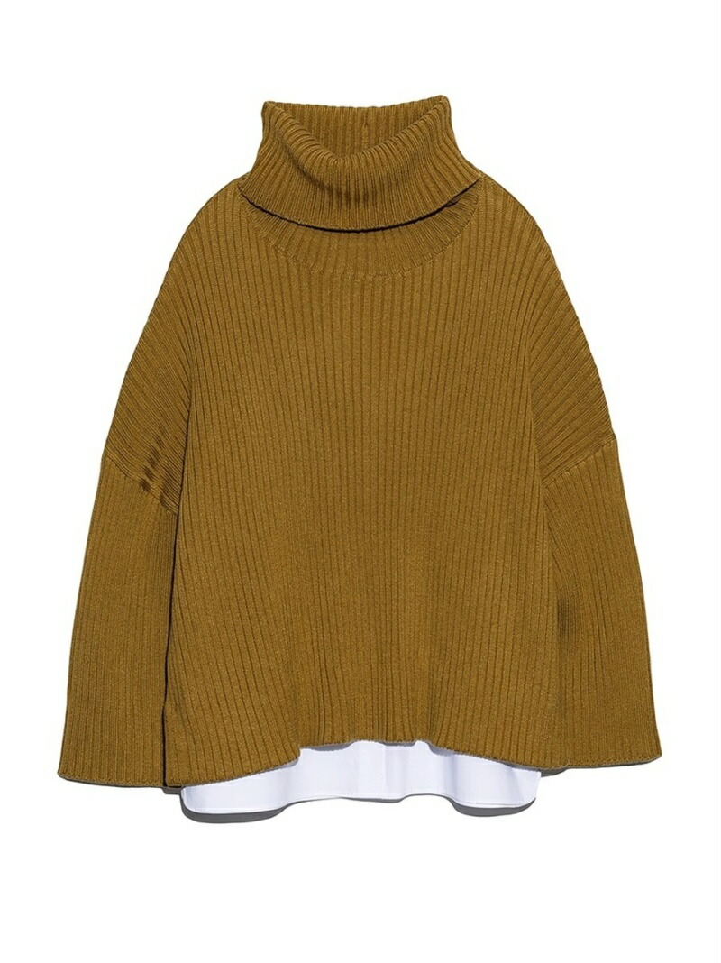 楽天市場 Sale 60 Off シャツレイヤードタートルネックニット Mila Owen ミラオーウェン ニット ニットその他 グリーン ホワイト Rba E 送料無料 Rakuten Fashion Mila Owen