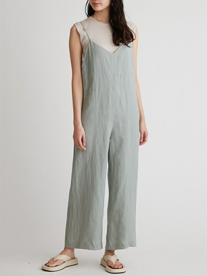 楽天市場 Sale 50 Off リネンブレンドキャミオールインワン Mila Owen ミラオーウェン ワンピース ロングワンピース マキシ ワンピース ホワイト ブラウン Rba E 送料無料 Rakuten Fashion Mila Owen