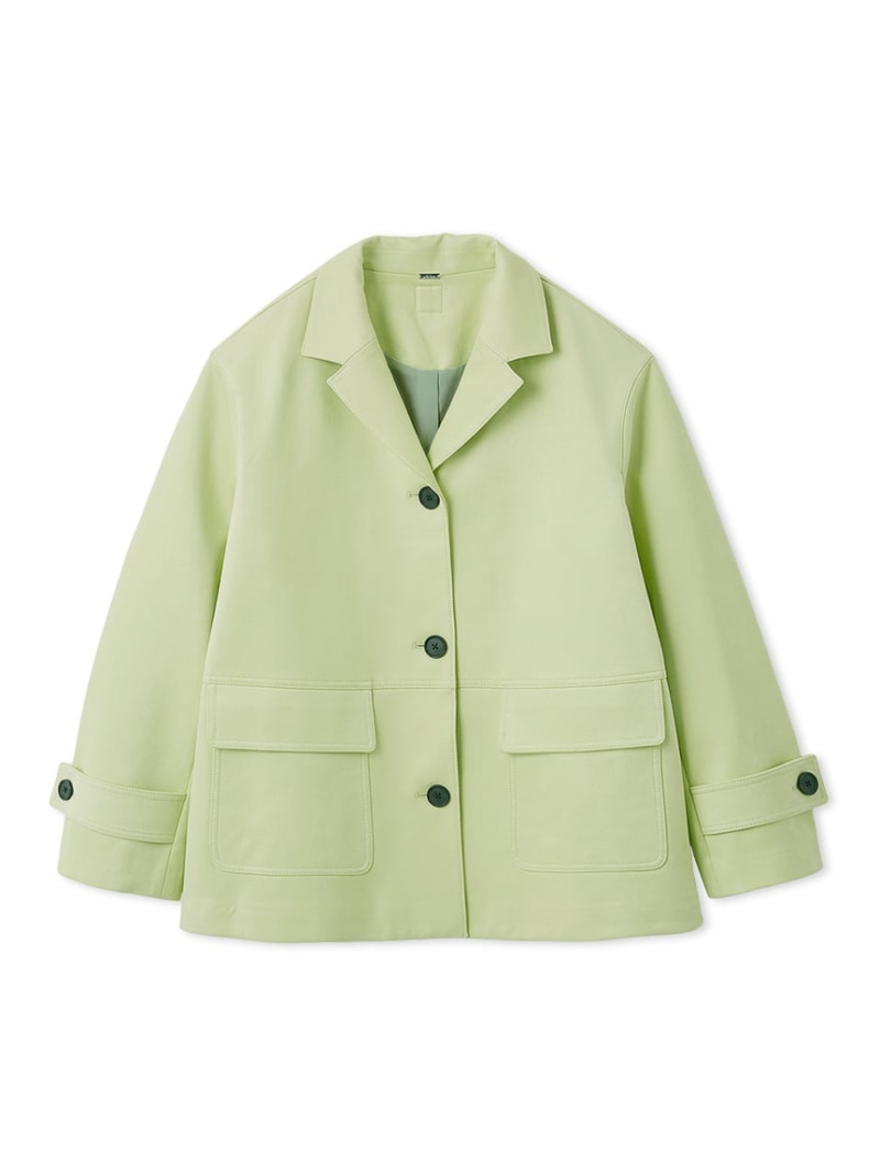 【SALE／20%OFF】リサイクルスウェードライクジャケット Mila Owen ミラオーウェン ジャケット・アウター その他のジャケット・アウター ベージュ【RBA_E】【送料無料】[ Fashion]