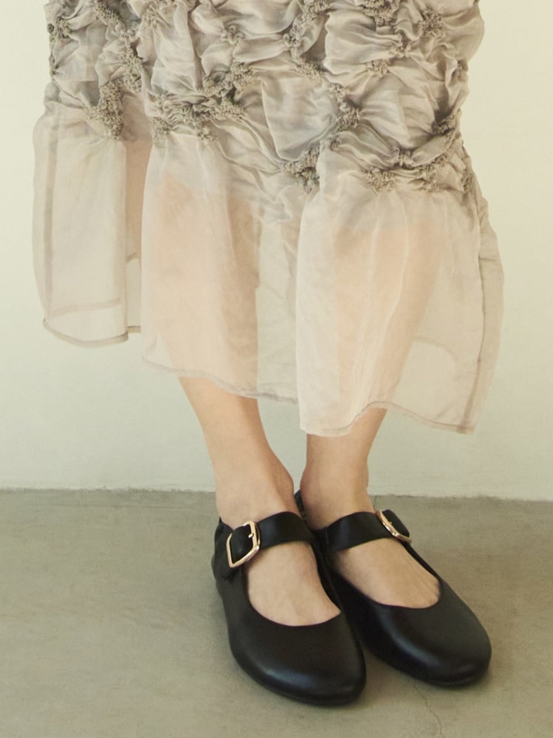 再値下げ！新品未使用！ミラオーウェン　フラットシューズ Mila Owen（ミラオーウェン）の「ラウンドフラットシューズ