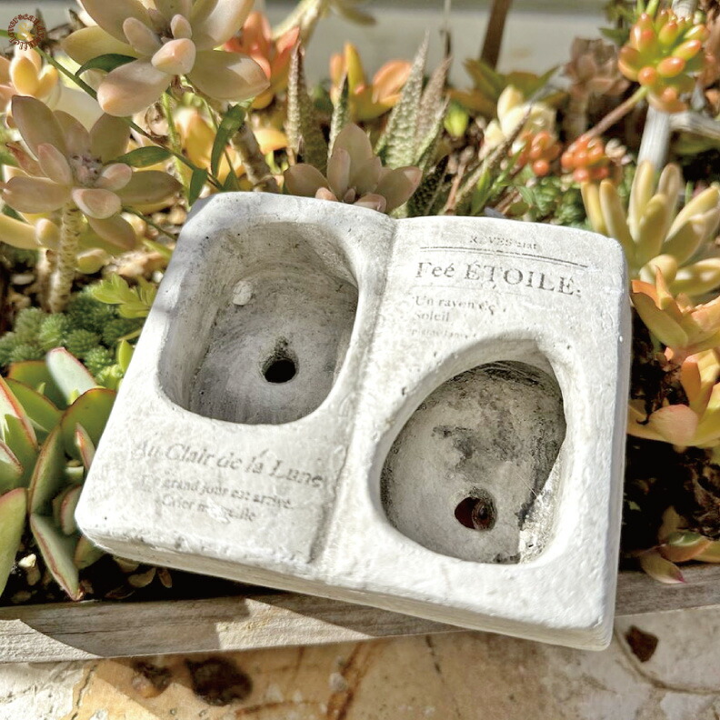 楽天市場】コントドフェブックM本型 ブック横型 ガーデンオーナメント