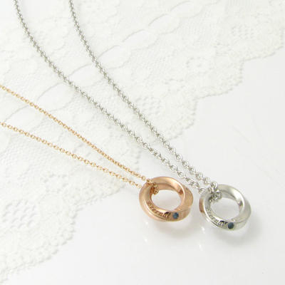 ペアネックレス close to me ペアシルバーネックレスサークル シンプル ペアネックレス ブルーダイヤモンド 天使の輪 永遠 SN13-205S【ペンダント】|アクセサリーと雑貨 MILESマイルズ