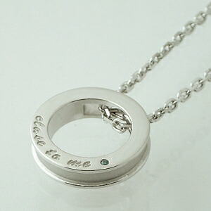 首飾り close to me ブルーダイヤサークルシルバーネックレス\u003cBR\u003eSN13-027【差し上げ物】【ありの実首飾り】【首飾り】