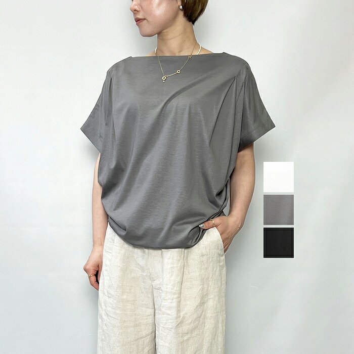 marmors マルモア asymmetry tuck T-shirt 0226109021 2026春夏新作 Tシャツ・カットソー-トップス