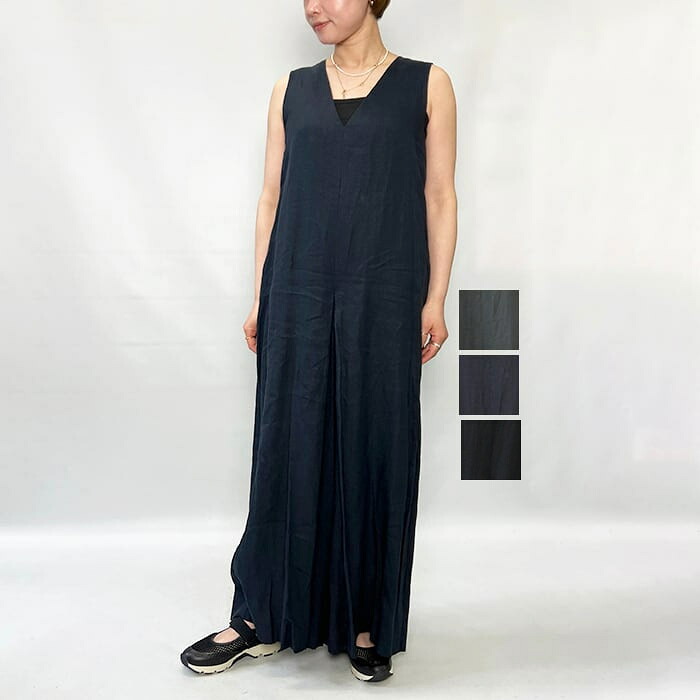 TICCA ティッカ リネンノースリーブコンビネゾン TBFS-415 2026春夏新作