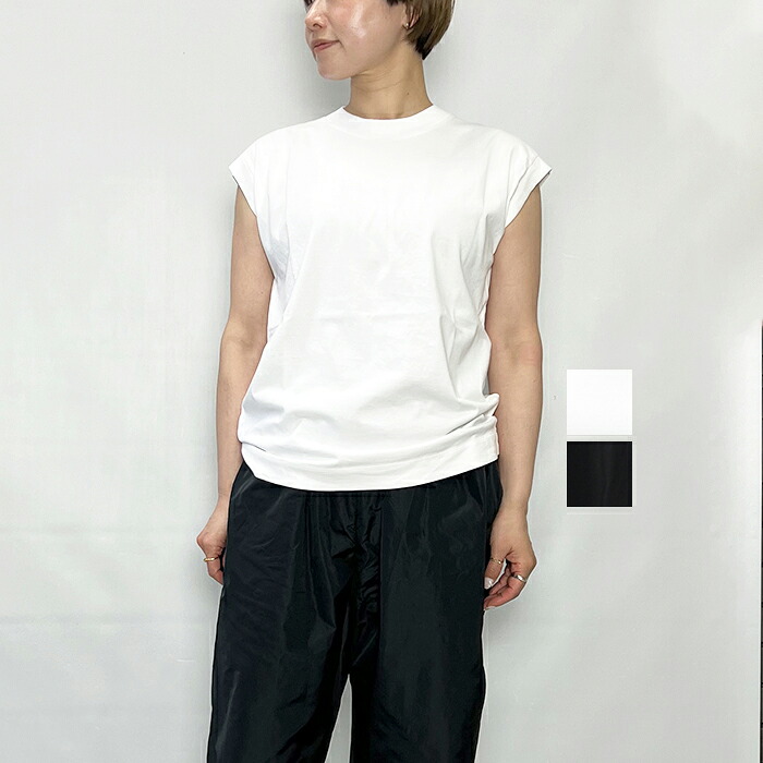 LOEFF ロエフ スビンコットン ノースリーブ Tシャツ 88176000003 2026春夏新作