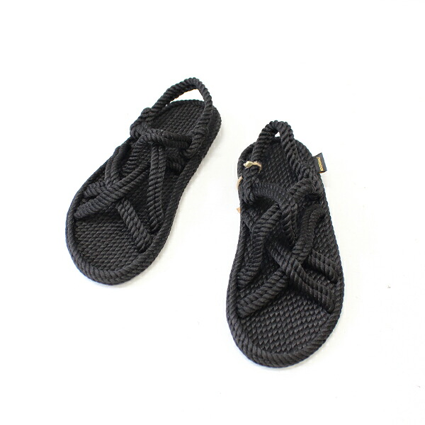 BOHONOMAD ボホノマド BODRUM MEN ロープサンダル BLACK BOH00045｜milieu