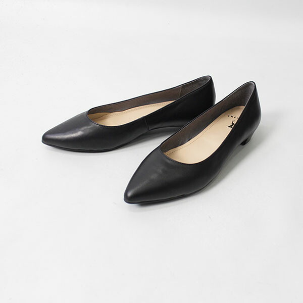 TReS TReS トレトレ 本革ポインテッドトゥローヒールパンプス TR14｜milieu