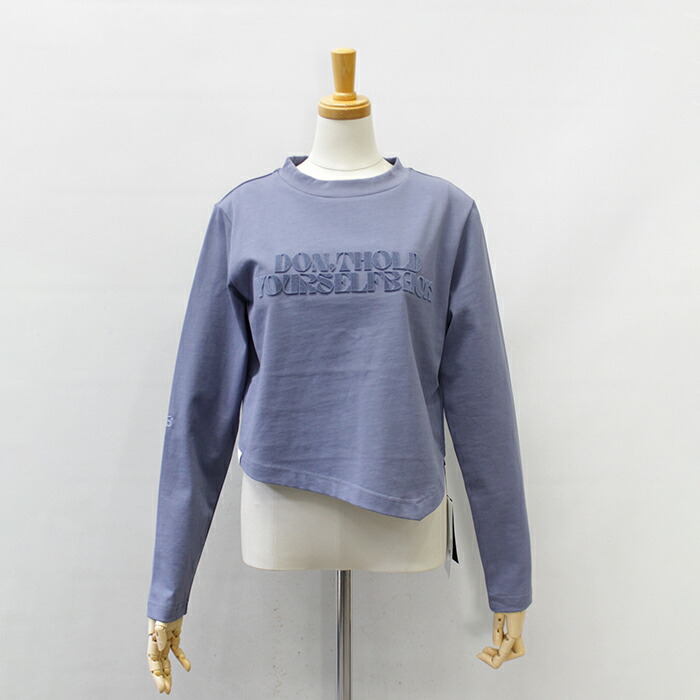 DOUBLE STANDARD CLOTHING ダブルスタンダードクロージング ESSENTIAL / メッセージロゴ アシンメトリーロンT 2508020254 2026春夏新作