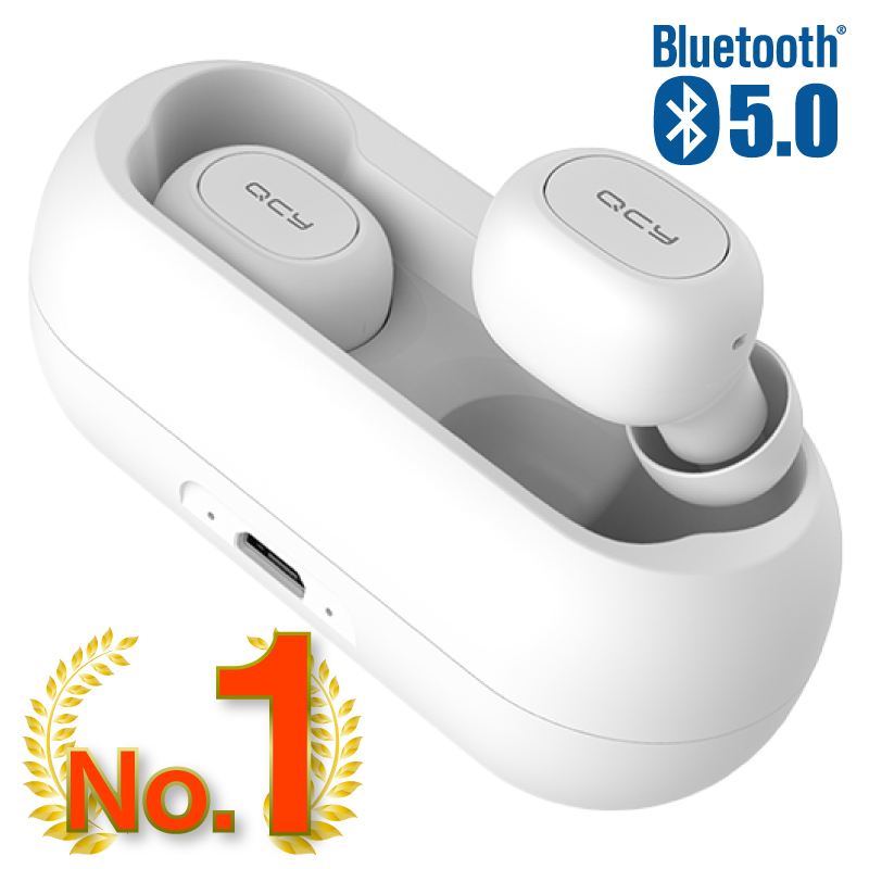 QCY T1 Bluetooth イヤホン ワイヤレスイヤホン bluetooth5.0 完全ワイヤレス ブルートゥース イヤホン bluetooth ヘッドホン イヤホン 自動ペアリング 高音質 カナル 両耳 片耳 マイク付き 長時間 通話 防水 マグネット スポーツ スマホ iPhone Android 対応
