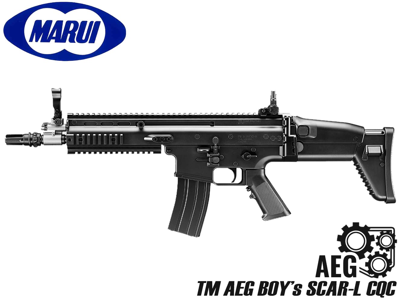 スカーライトCQCブラック　電動ガンボーイズHG TOKYO MARUI 電動ガンボーイズ HG スカーライト SCAR-L CQC