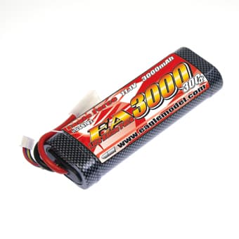 【大容量リポバッテリー】EAGLE FORCE EA3000 11.1V 30C+α Li-poバトルパックラージタイプ 5347V2★リポバッテリー　マルイM16/MP5/M14/G3画像