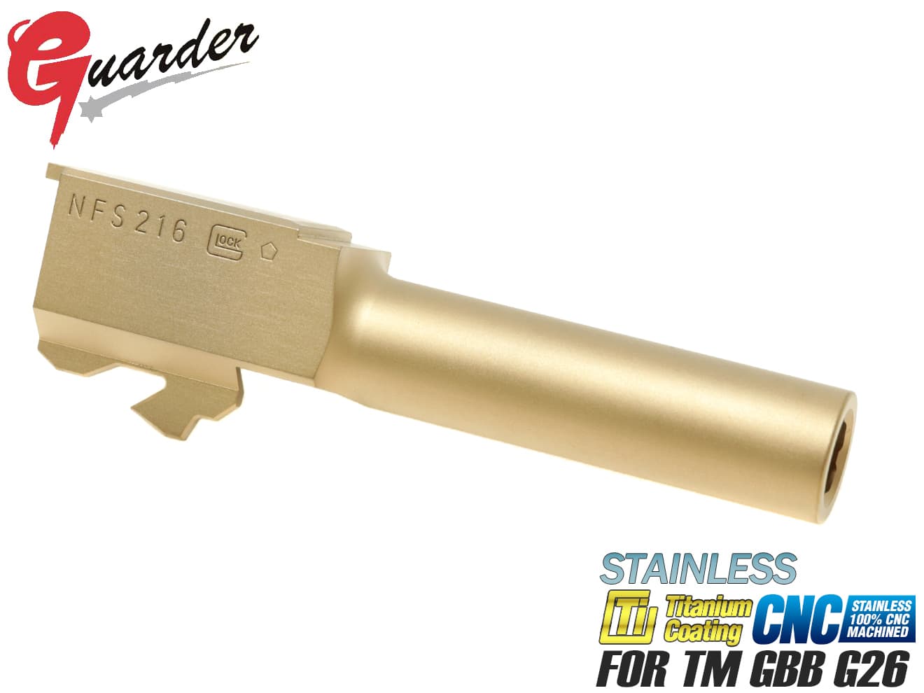 GUARDER CNC スライド G26 GLK-94 グロック26 ガーダー GUARDER ガーダー CNCアルミスライド カスタム 東京マルイG26用 GLK-95