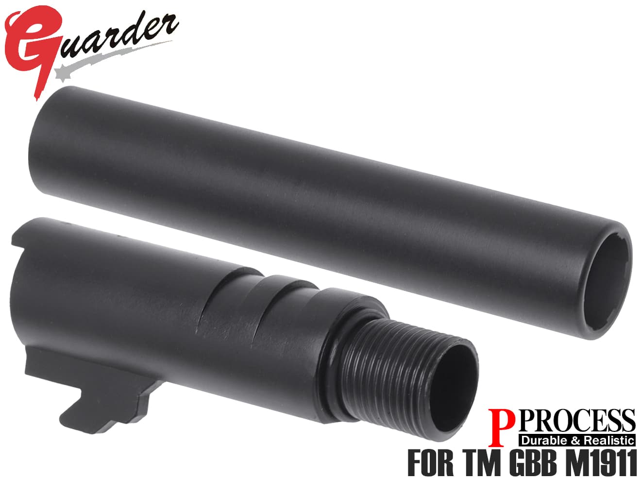 M1911-09■【高耐久リアル質感！】GUARDER ガーダー スチールバレル＆チャンバーセット★マルイ/KJ WORKS  M1911 A1 GBB