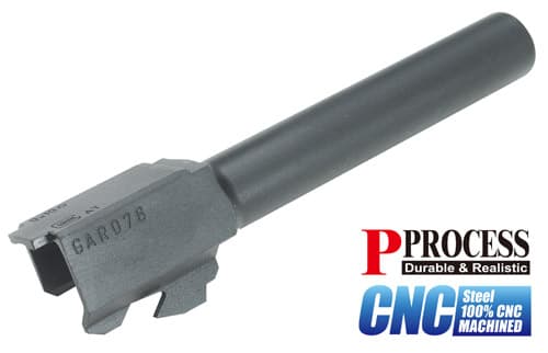 GLOCK-90(BK) GLK-90(BK) 【マルイ ガスブロ G17対応】GUARDER CNCスチール アウターバレル マルイG17/BK◆フルCNC加工/質感アップに
