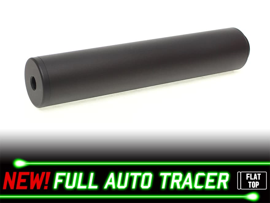 【14mm逆ネジアウターバレル対応】FMA New フルオート トレーサー 14mm フラットトップ/BK◆新型リニューアル！蓄光BB弾対応/単4電池3本使用
