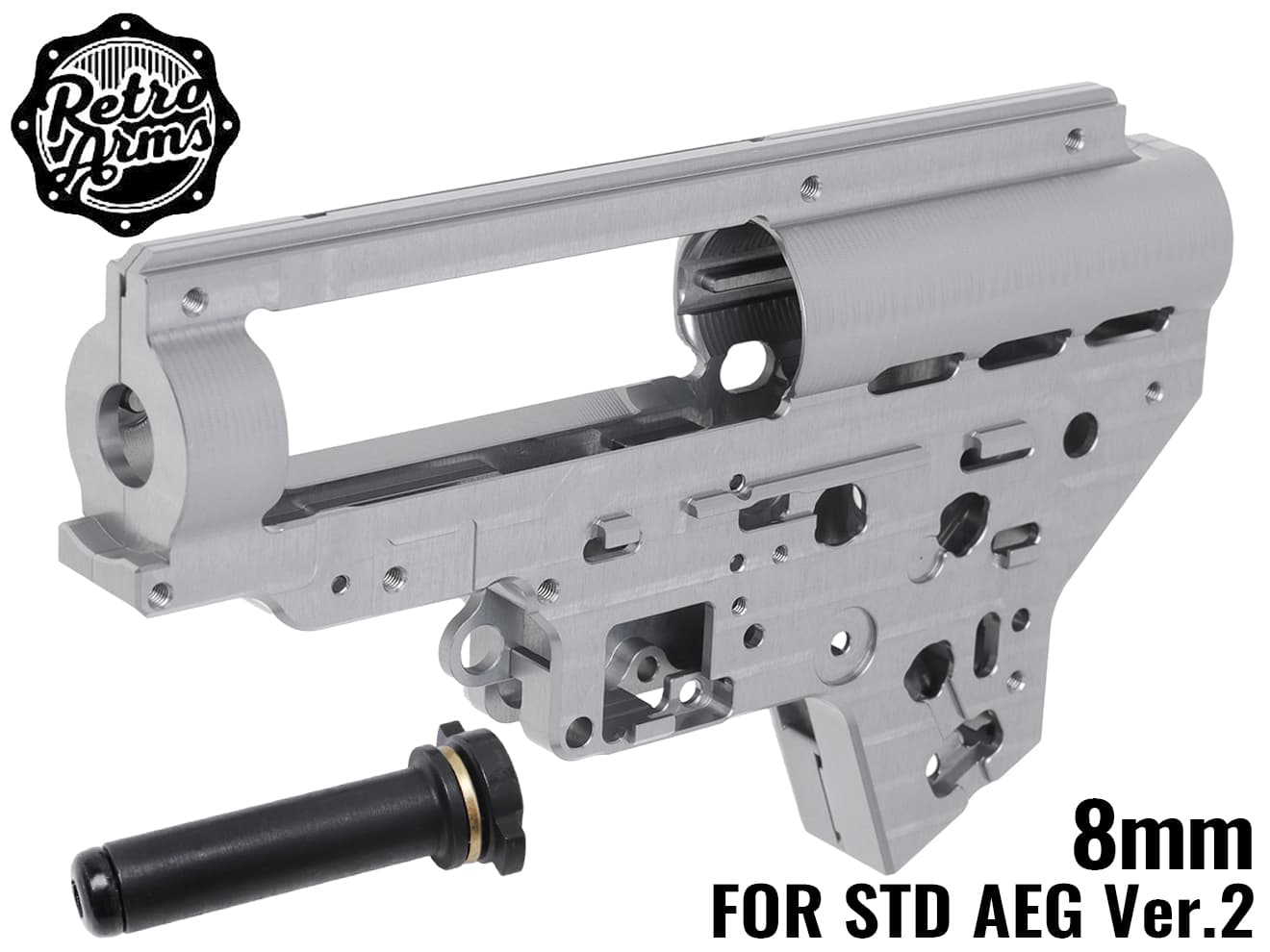 RETRO ARMS(レトロアームズ) GEN2 CNC 強化メカボックス V2-QSC◆各社スタンダード電動ガンver.2対応