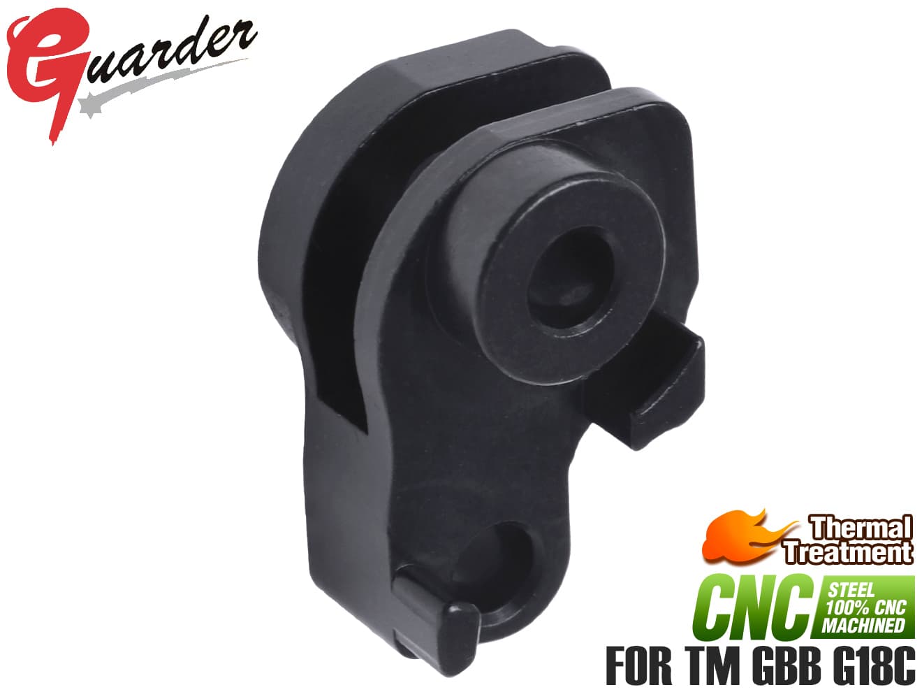 GLK-128■GUARDER スチール CNCハンマー G18C◆東京マルイ GLOCK G18C対応 SUM43炭素鋼使用 強化 カスタム 内部パーツ メタルスライド化 CO2化カスタム GLOCK-128