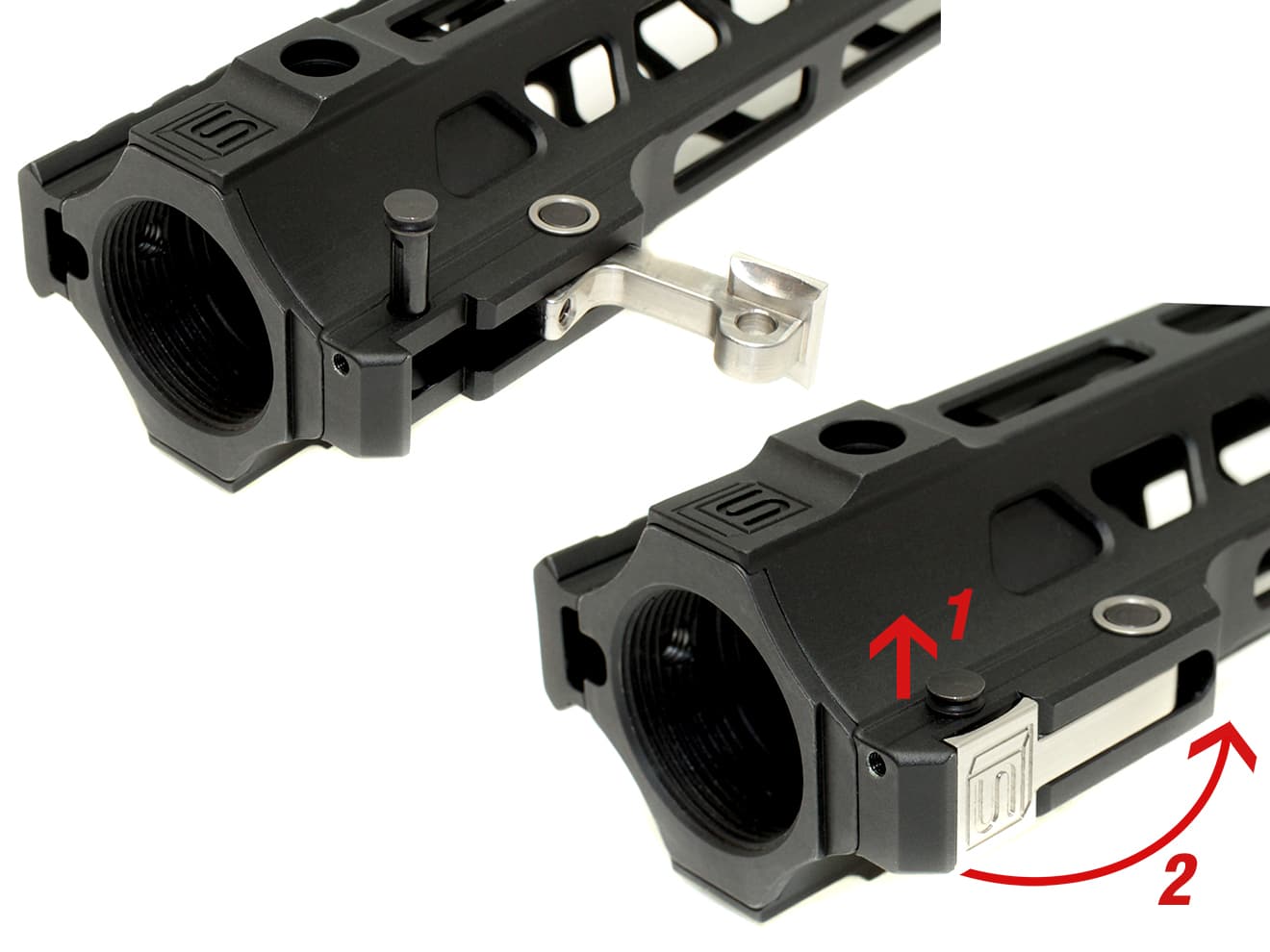 G/&P GBB Long Railed Handguard with SAI QD System for WA M Series WP201L